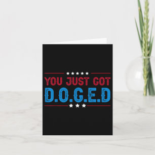 You Just Got Doged Trump Department Of Government Card