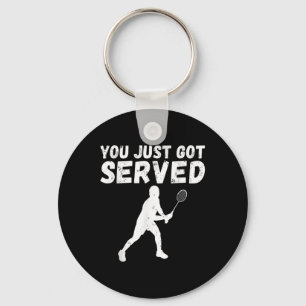 You Just Got Served Badminton Key Ring