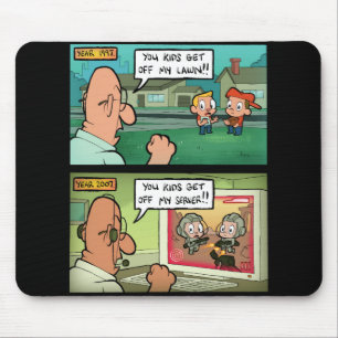 You Kids Get Off My Lawn! Mouse Pad
