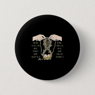 You Knit Me Together In My Mother's Womb Design  6 Cm Round Badge