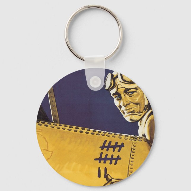 You Knock 'Em Out Key Ring (Front)