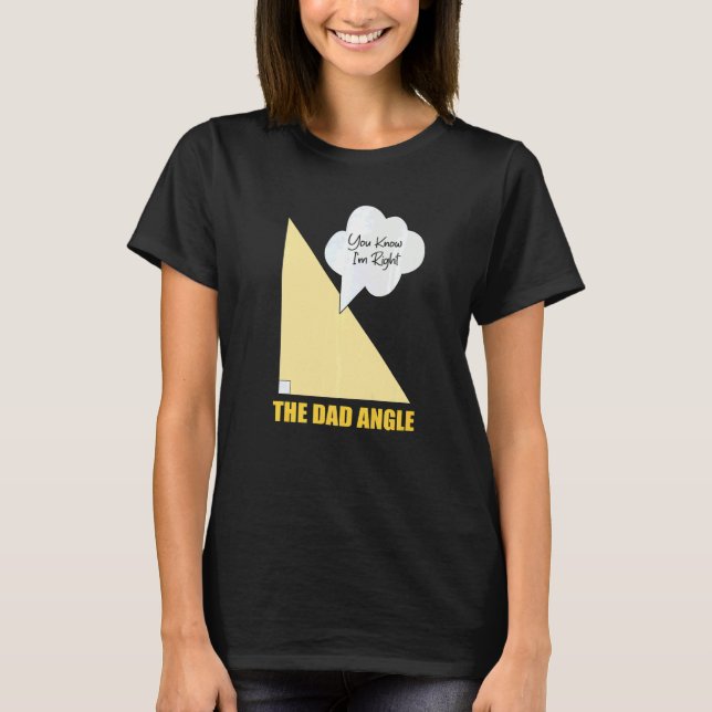 You Know I'm Right Math Teacher Dad  Math Pun Equa T-Shirt (Front)