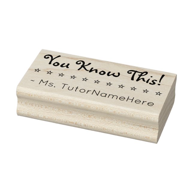 "You Know This!" Teacher Rubber Stamp (Stamp)