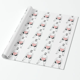 You Know You Want Me Fat Man Wrapping Paper
