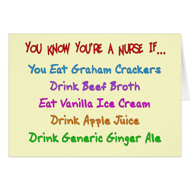 You Know You're A Nurse IF... (Front Horizontal)