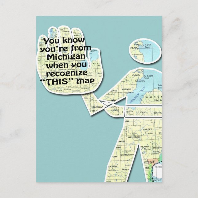 You Know You're From Michigan When You Recognise T Postcard (Front)