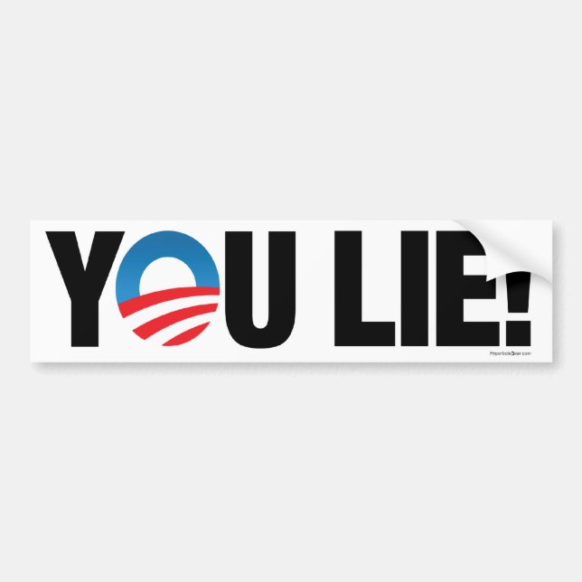 You Lie! bumper sticker (Front)