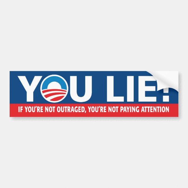 YOU LIE! Nobama Bumper Sticker (Front)