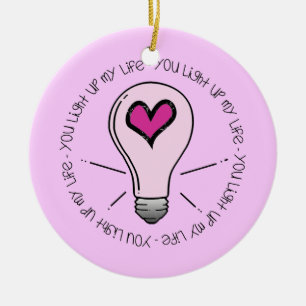 You Light Up My Life Ceramic Tree Decoration