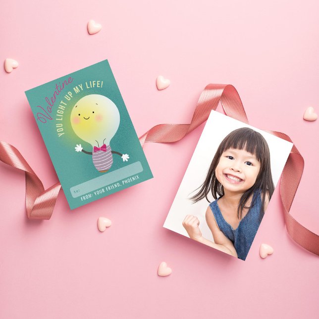 You Light Up My Life Classroom Valentine Invitation (Creator Uploaded)