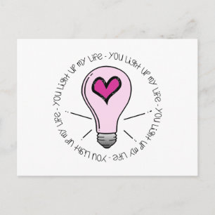 You Light Up My Life Postcard