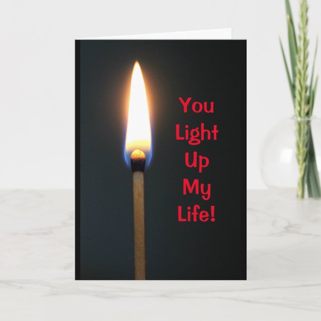 You Light Up My Life - Valentine's Day Holiday Card (Front)