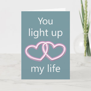 You Light Up My Life Valentine's Day Holiday Card