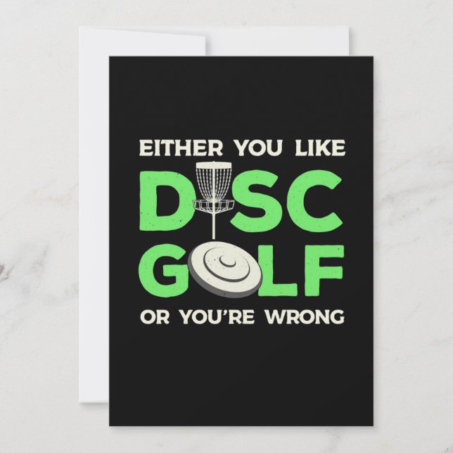 You Like Disc Golf Invitation (Front)