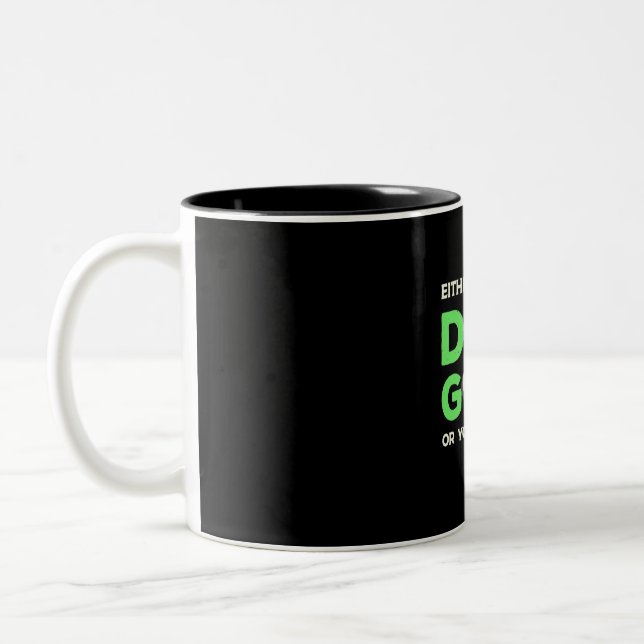 You Like Disc Golf Two-Tone Coffee Mug (Left)