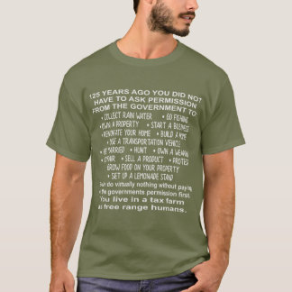 You Live In A Tax Farm As Free Range Humans # T-Shirt