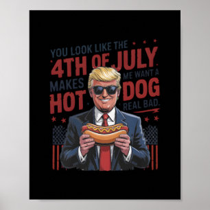 You Look Like The 4th July Makes Me Want A Hot Dog Poster