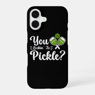 You Lookin to Pickle Pickleball Player Funny iPhone 16 Case