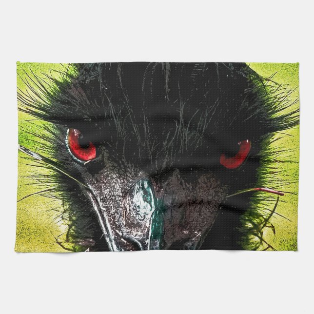 you looking at me! 1.jpg tea towel (Horizontal)