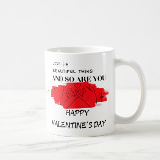 You + Love = Beautiful: Valentine’s Day Keepsake Coffee Mug