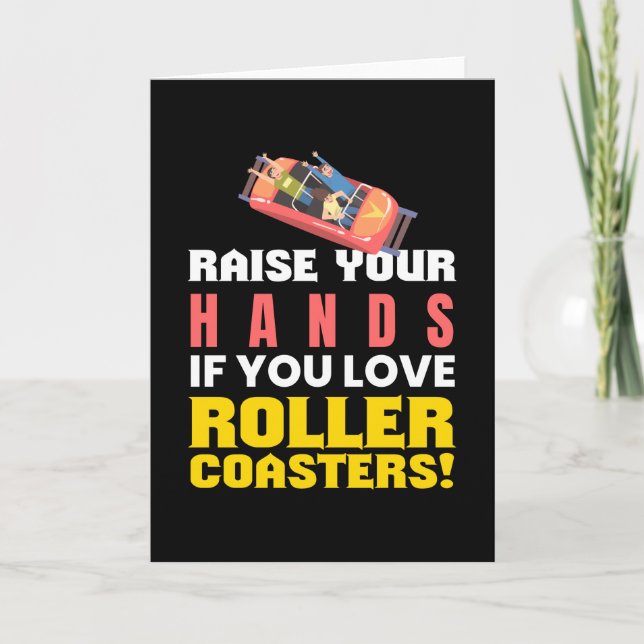 You Love Rollercoasters Amusement Park Card (Front)