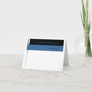 You Made A Difference Note Card