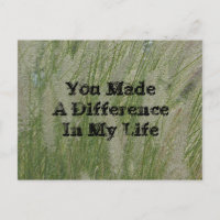 You Made Difference Desert Grass Thanks Teacher