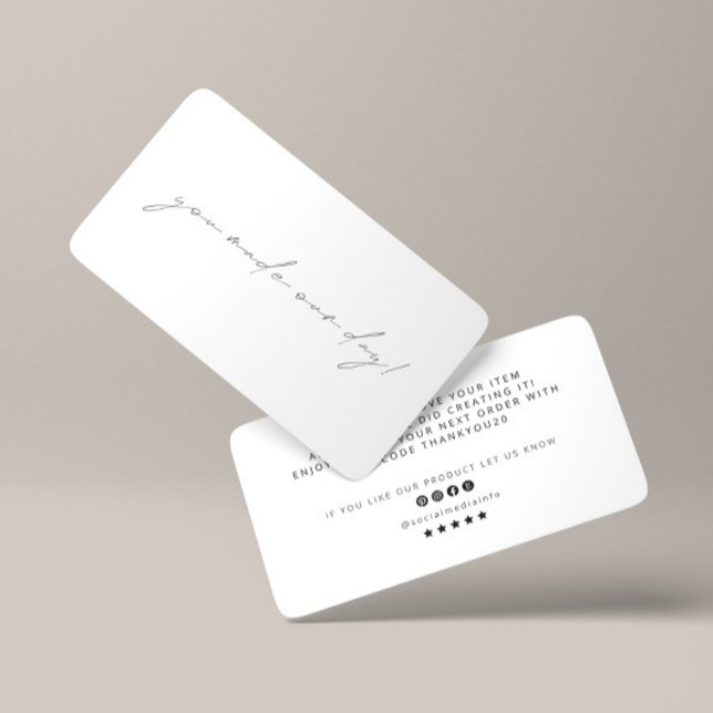 You made our day Business Thank You Discount Card (Creator Uploaded)