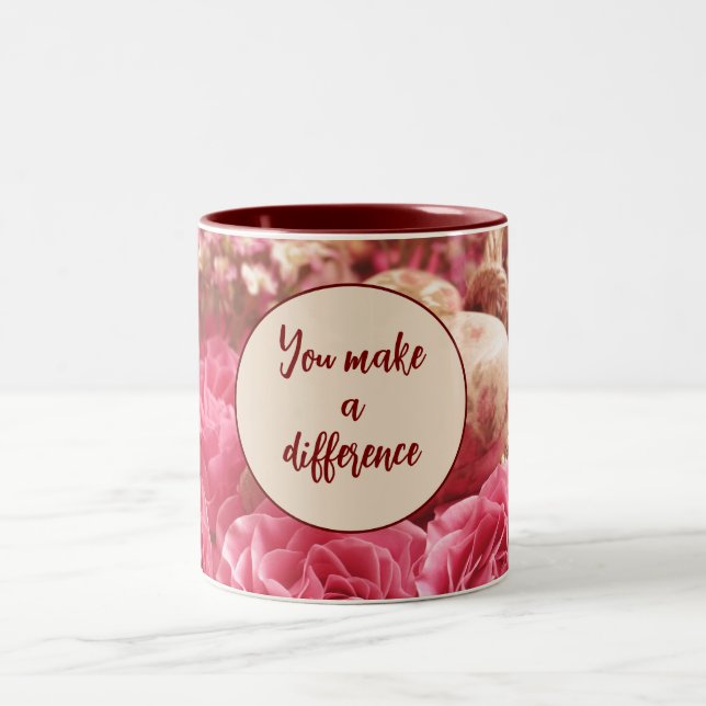 You Make a Difference Two-Tone Coffee Mug (Center)