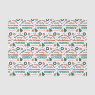 You Make Every Christmas Merrier Cute Retro Tissue Paper