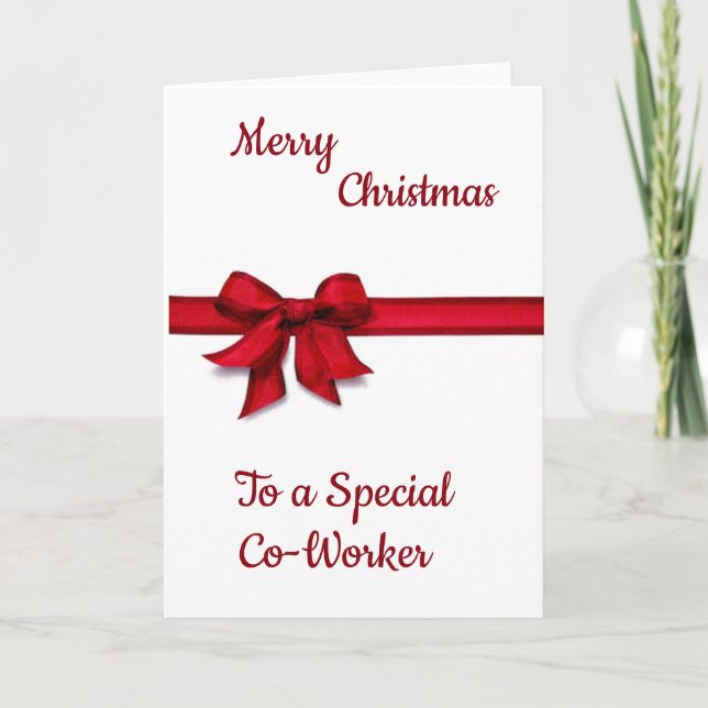 *YOU MAKE EVERY SPECIAL* "CO-WORKER" AT CHRISTMAS HOLIDAY CARD (Front)