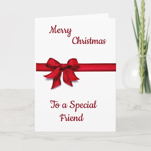 *YOU MAKE EVERY SPECIAL* FRIEND AT CHRISTMAS HOLIDAY CARD (Front)