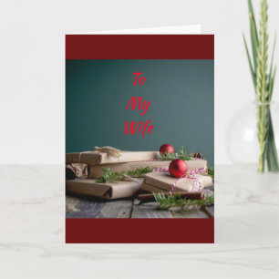 YOU MAKE HOLIDAYS MERRY/BRIGHT "WIFE" HOLIDAY CARD