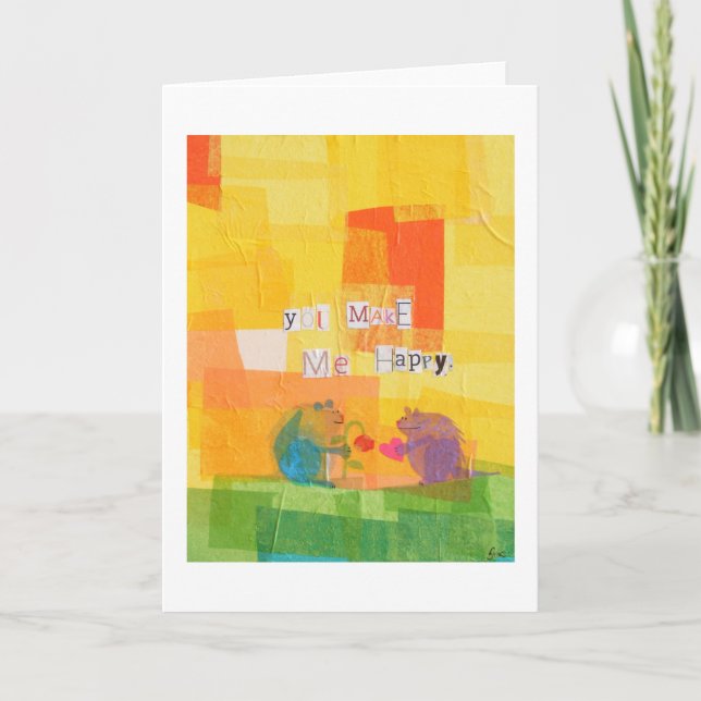 You Make Me Happy Card (Front)