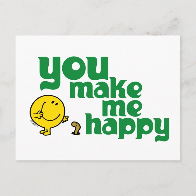 You Make Me Happy Postcard (Front)