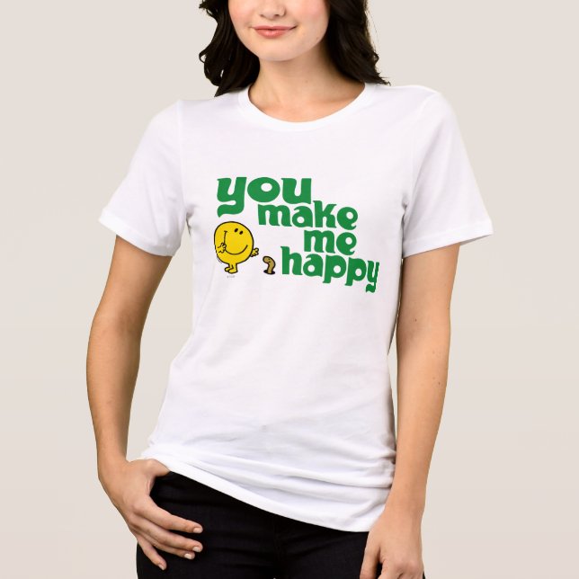 You Make Me Happy Tri-Blend Shirt (Front)