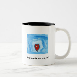 YOU MAKE ME SMILE Two-Tone COFFEE MUG