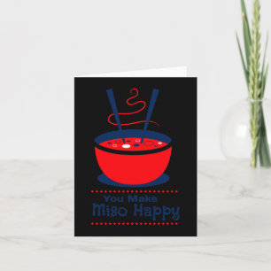 You Make Me So Happy Asian Food Valentine Day Fun Card