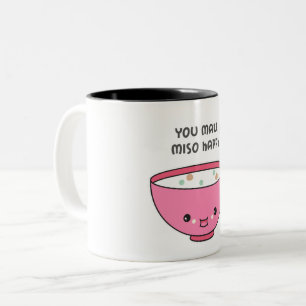 you make Miso Happy Cute bowl Two-Tone Coffee Mug