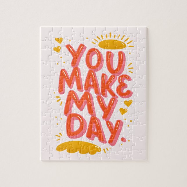 You make my day Love Puzzle (Vertical)