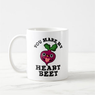 You Make My Heart Beet Funny Veggie Pun Coffee Mug