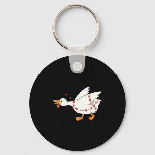 You Make My Heart Go Honk Goose Valentine  Key Ring