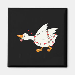 You Make My Heart Go Honk Goose Valentine  Magnet
