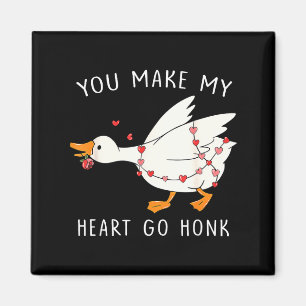 You Make My Heart Go Honk Goose Valentine's Day Magnet