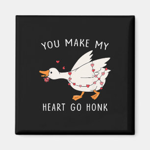 You Make My Heart Go Honk Valentine Goose _1 Magnet