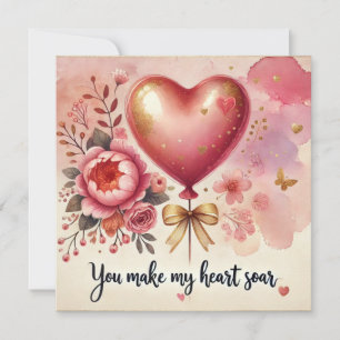 You make my heart  holiday card