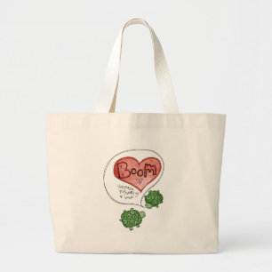 you make my heart large tote bag