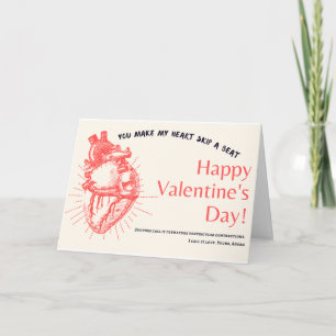 You Make my Heart Skip a Beat my Valentine Card