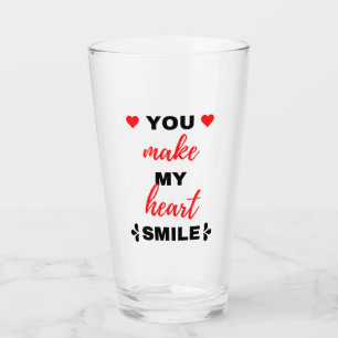 You Make My Heart Smile Black Glass