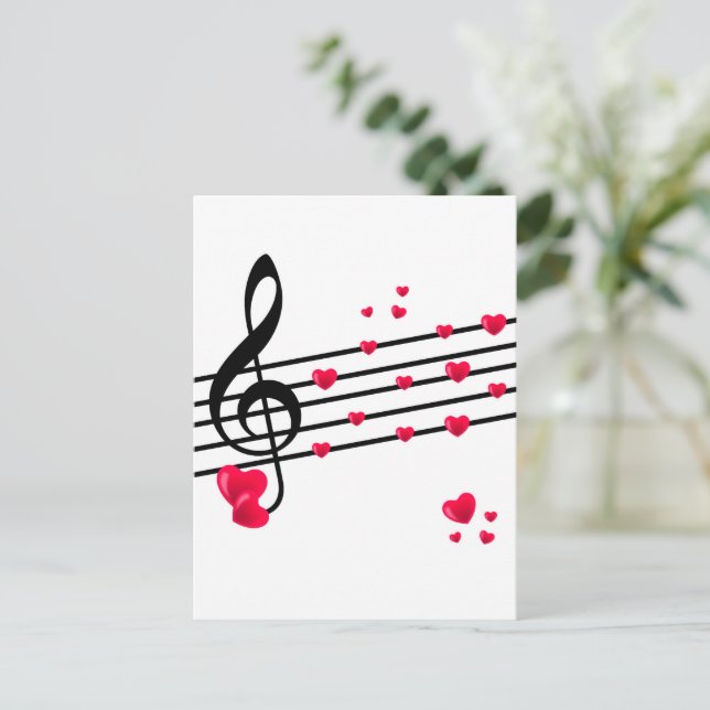 You Make My Heart Smile Holiday Postcard (Standing Front)